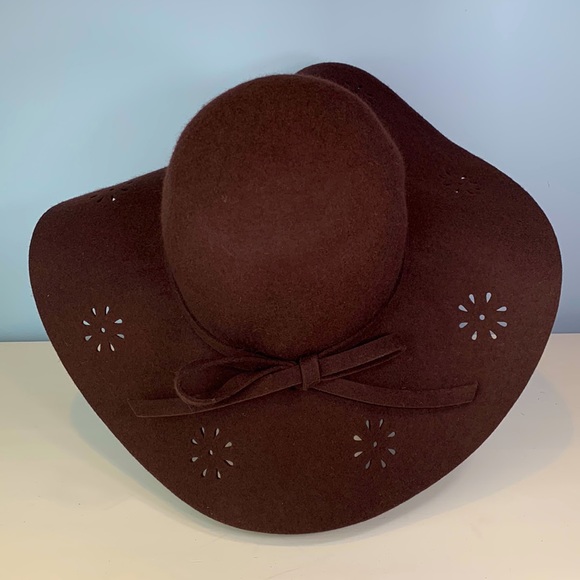 Melrose and Market Boho Wool Floppy Hat with Cut Out Design NWT - Picture 3 of 5
